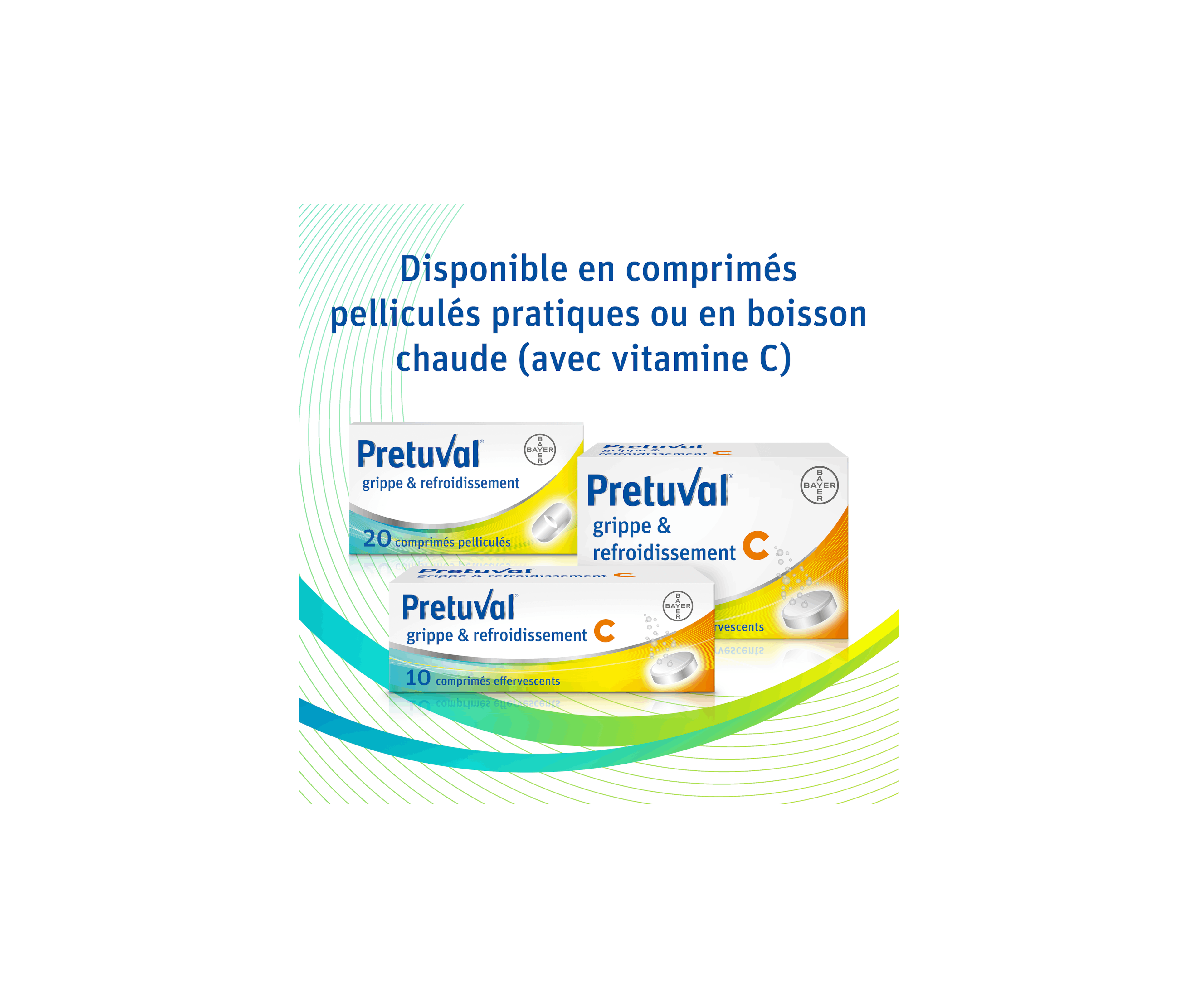 Pretuval® grippe & refroidissement – 20 comprimés pelliculés